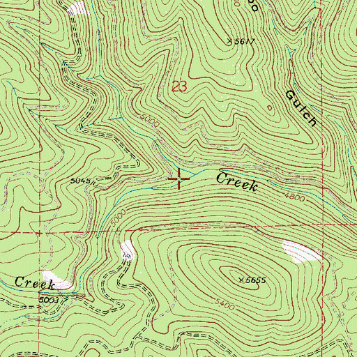 Topographic Map of Sheep Creek, OR