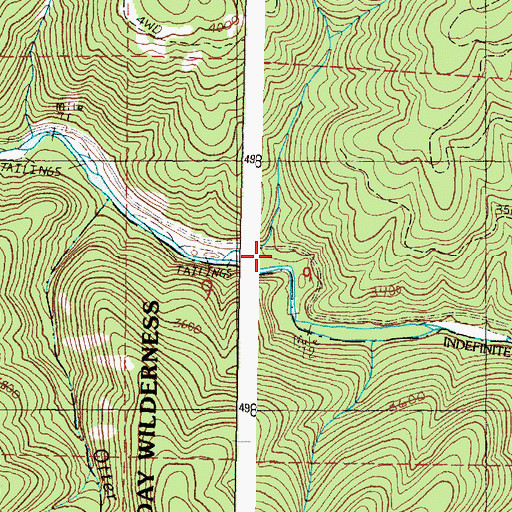 Topographic Map of Sheep Creek, OR