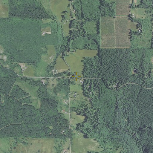 Aerial/Satellite Image of Shiloh Basin School (historical), OR