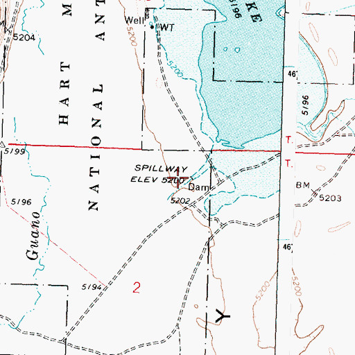 Topographic Map of Shirk Lake, OR