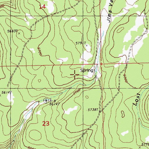 Topographic Map of Shone Spring, OR