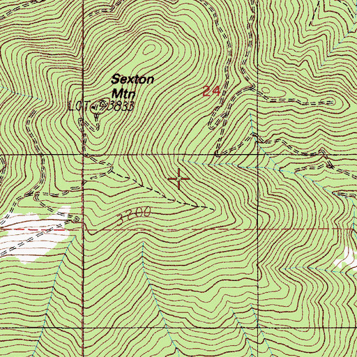 Topographic Map of Shorthorn Gulch, OR