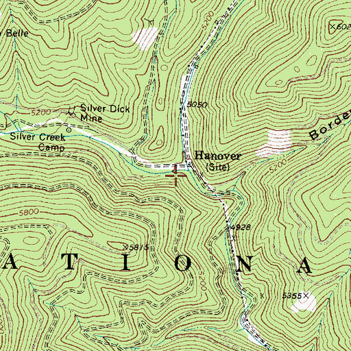 Topographic Map of Silver Creek, OR