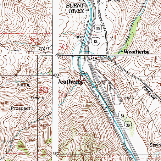 Topographic Map of Sisley Creek, OR