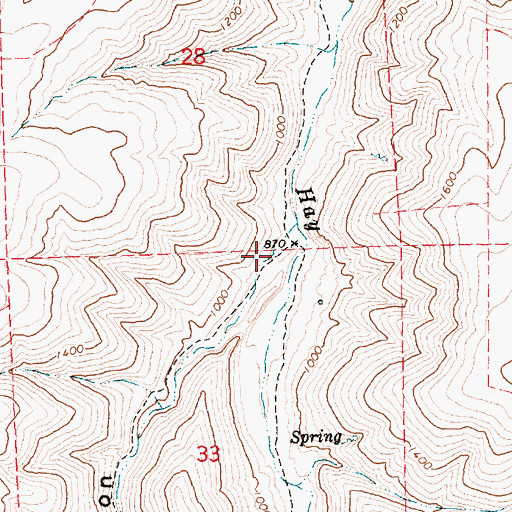 Topographic Map of Sixmile Canyon, OR