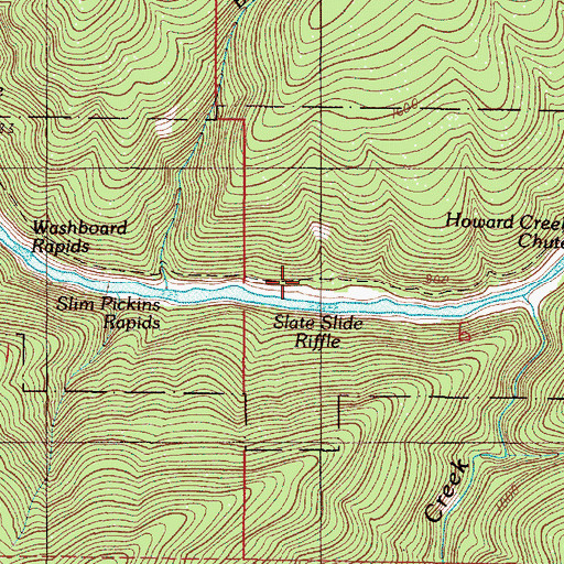 Topographic Map of Slate Slide Shelter (historical), OR