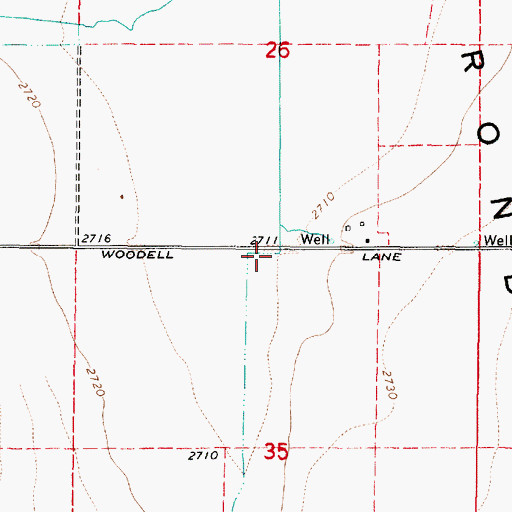 Topographic Map of Slide Creek, OR