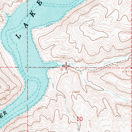 Topographic Map of Slocum Creek, OR