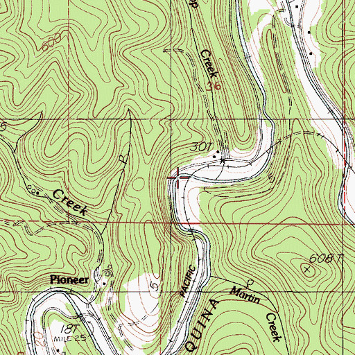 Topographic Map of Sloop Creek, OR