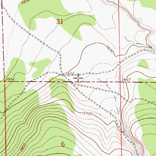 Topographic Map of Smith Canyon, OR