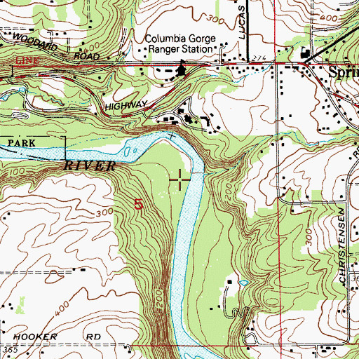 Topographic Map of Smith Creek, OR