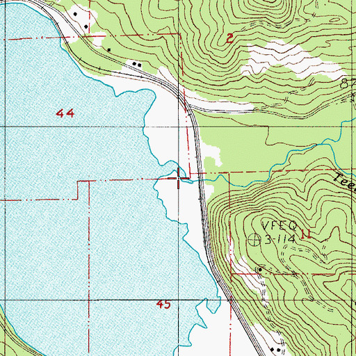 Topographic Map of Smith Creek, OR