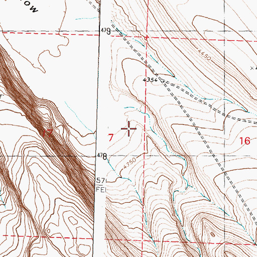 Topographic Map of Smoky Hollow, OR