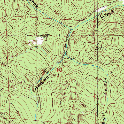 Topographic Map of Snail Canyon, OR