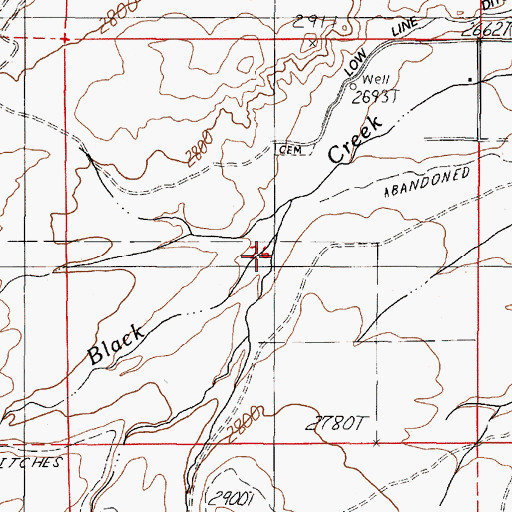 Topographic Map of Snake Creek, OR