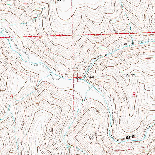 Topographic Map of Sniption Canyon, OR
