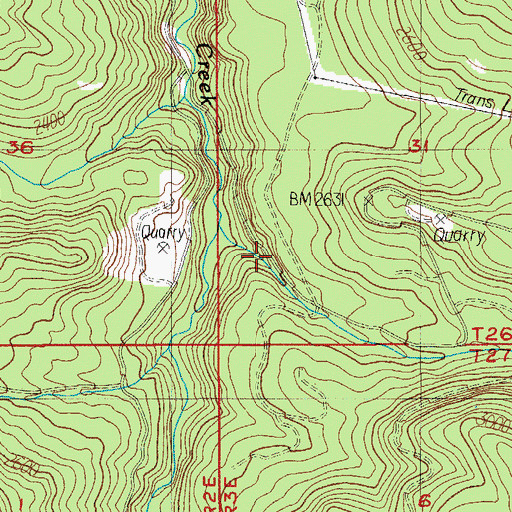 Topographic Map of Snuff Shelter, OR