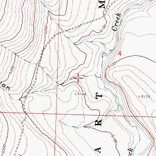 Topographic Map of Snyder Canyon, OR