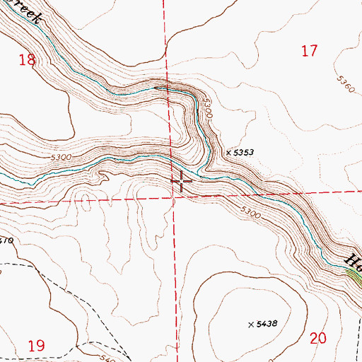 Topographic Map of Snyder Creek, OR