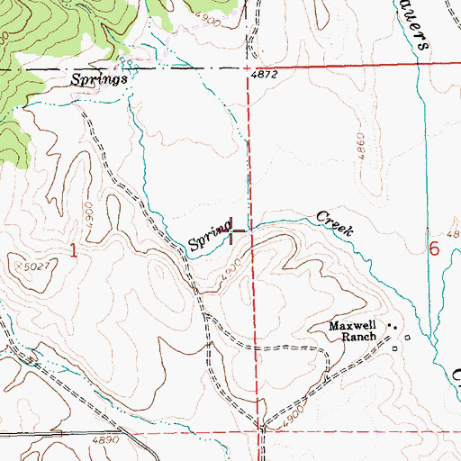 Topographic Map of Snyder Meadow Creek, OR