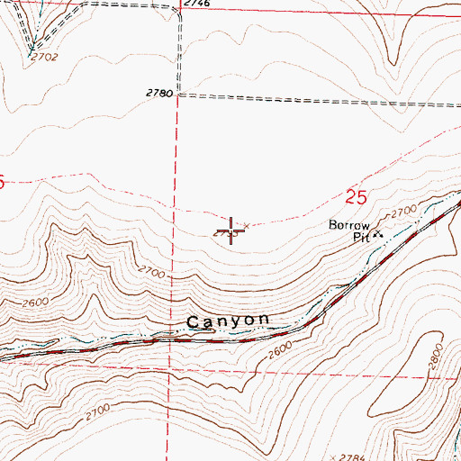 Topographic Map of Social Ridge, OR