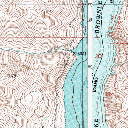 Topographic Map of Soda Spring, OR