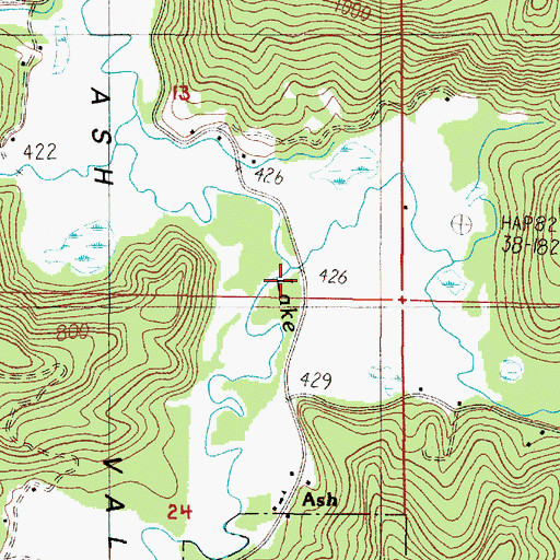 Topographic Map of Soup Creek, OR