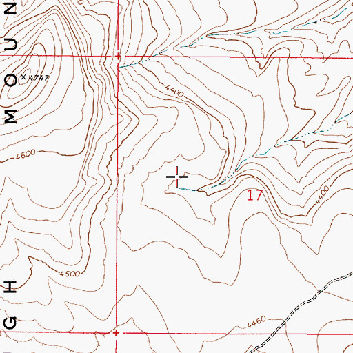Topographic Map of Sourdough Mountain, OR