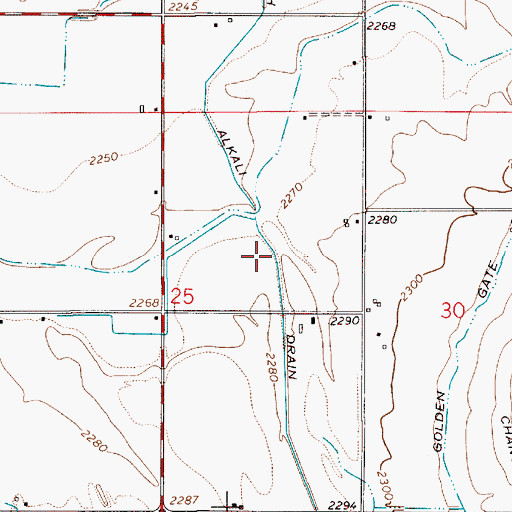 Topographic Map of South Alkali Drain, OR