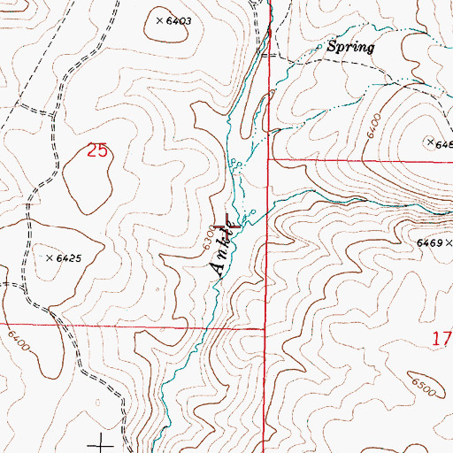 Topographic Map of South Ankle Creek, OR