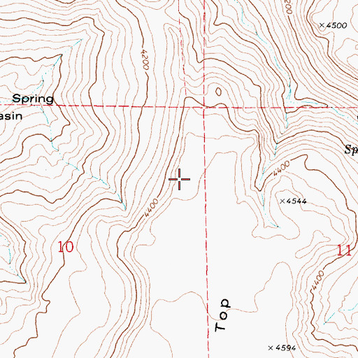Topographic Map of South Bull Canyon, OR