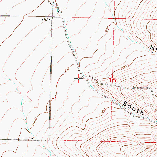 Topographic Map of South Coyote Canyon, OR
