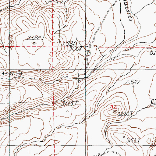 Topographic Map of South Fork Black Creek, OR