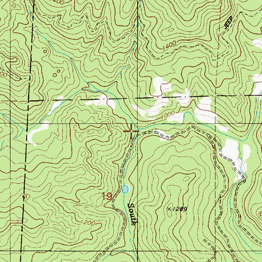 Topographic Map of South Fork Clear Creek, OR