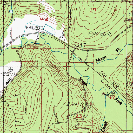 Topographic Map of South Fork Siuslaw River, OR