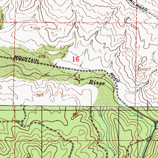 Topographic Map of South Fork Youngs River, OR