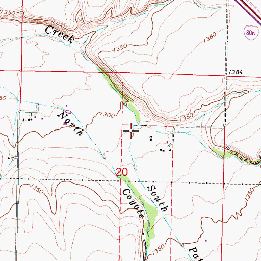 Topographic Map of South Patawa Creek, OR
