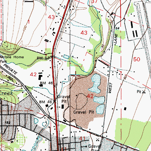 Topographic Map of South Scappoose Creek, OR