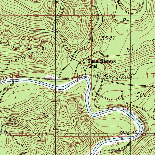 Topographic Map of South Sister Creek, OR