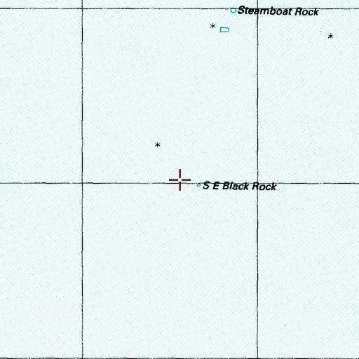Topographic Map of Southeast Black Rock, OR