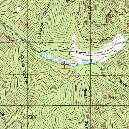 Topographic Map of Speaker Placer, OR