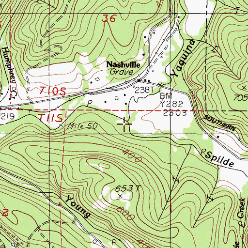 Topographic Map of Spilde Creek, OR