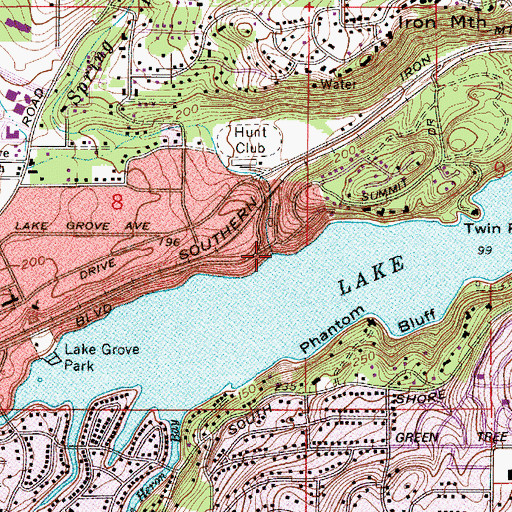 Topographic Map of Spring Brook Creek, OR