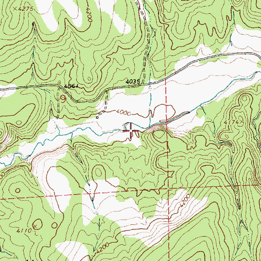 Topographic Map of Spring Creek, OR