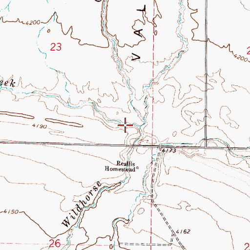 Topographic Map of Spring Creek, OR