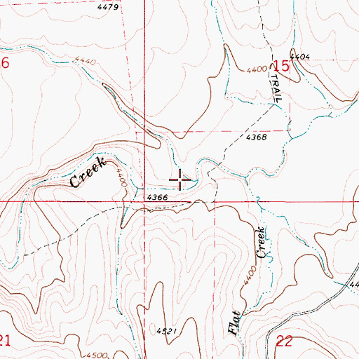 Topographic Map of Spring Creek, OR