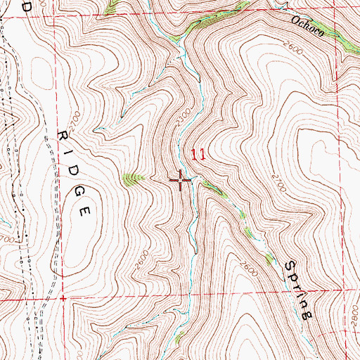 Topographic Map of Spring Hollow, OR