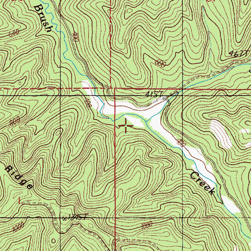 Topographic Map of Squaw Creek, OR