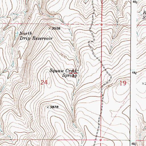Topographic Map of Sai-be Spring, OR