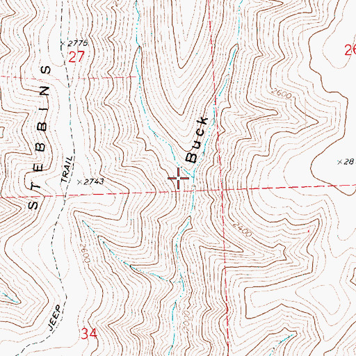 Topographic Map of Squaw Hollow, OR